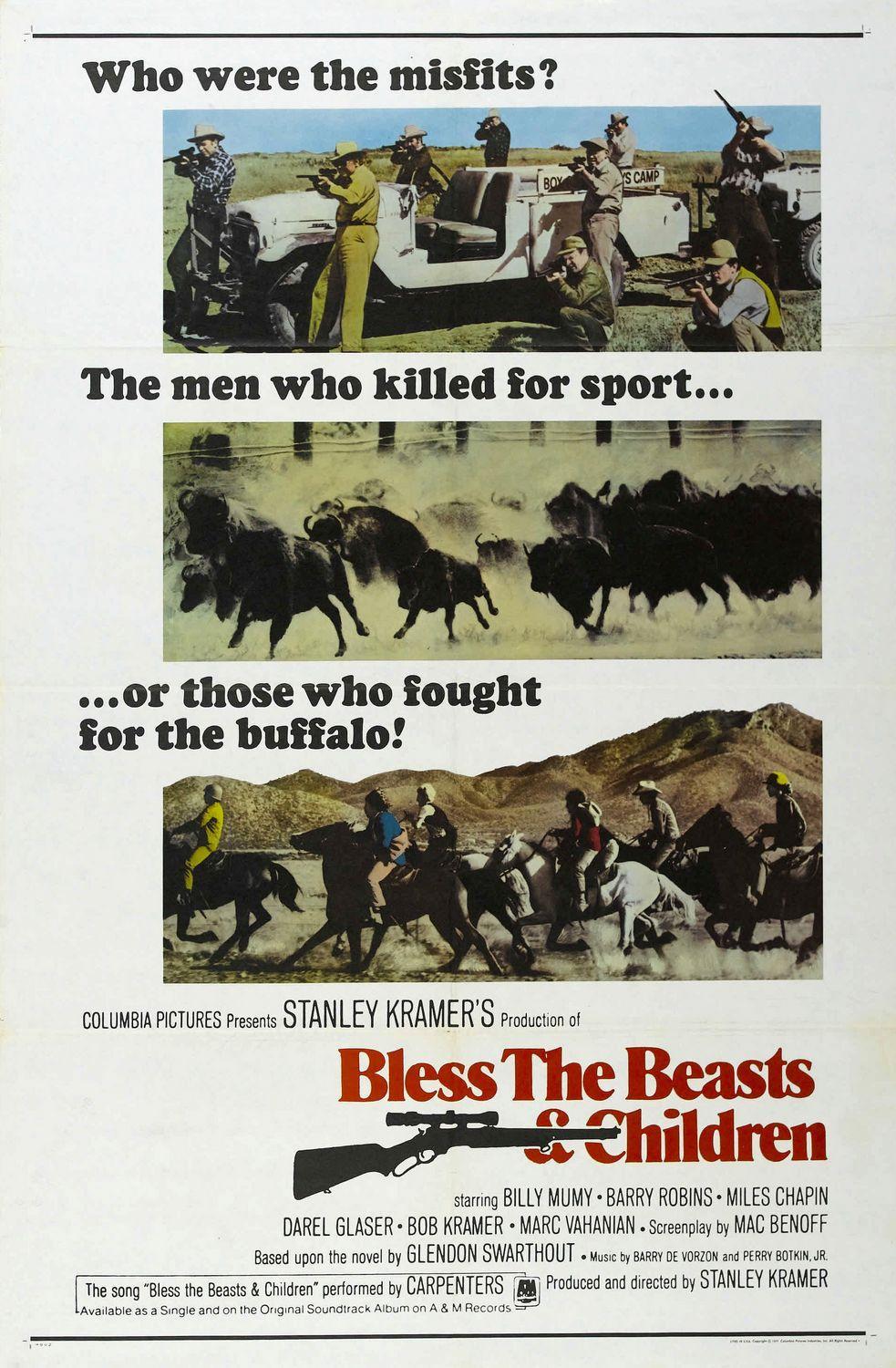 Постер фильма Благослови зверей и детей | Bless the Beasts & Children