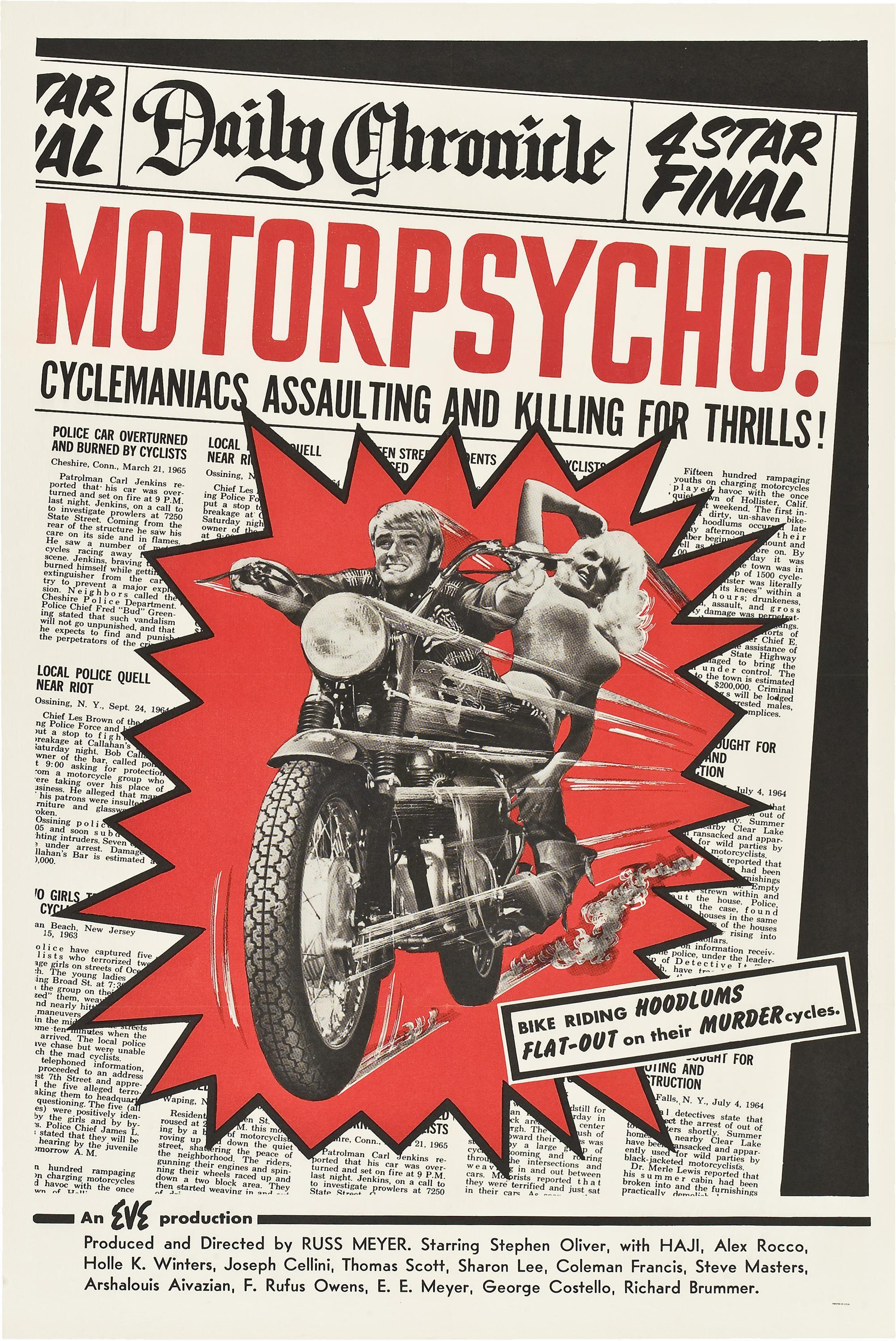 Постер фильма Безумные мотоциклисты | Motor Psycho