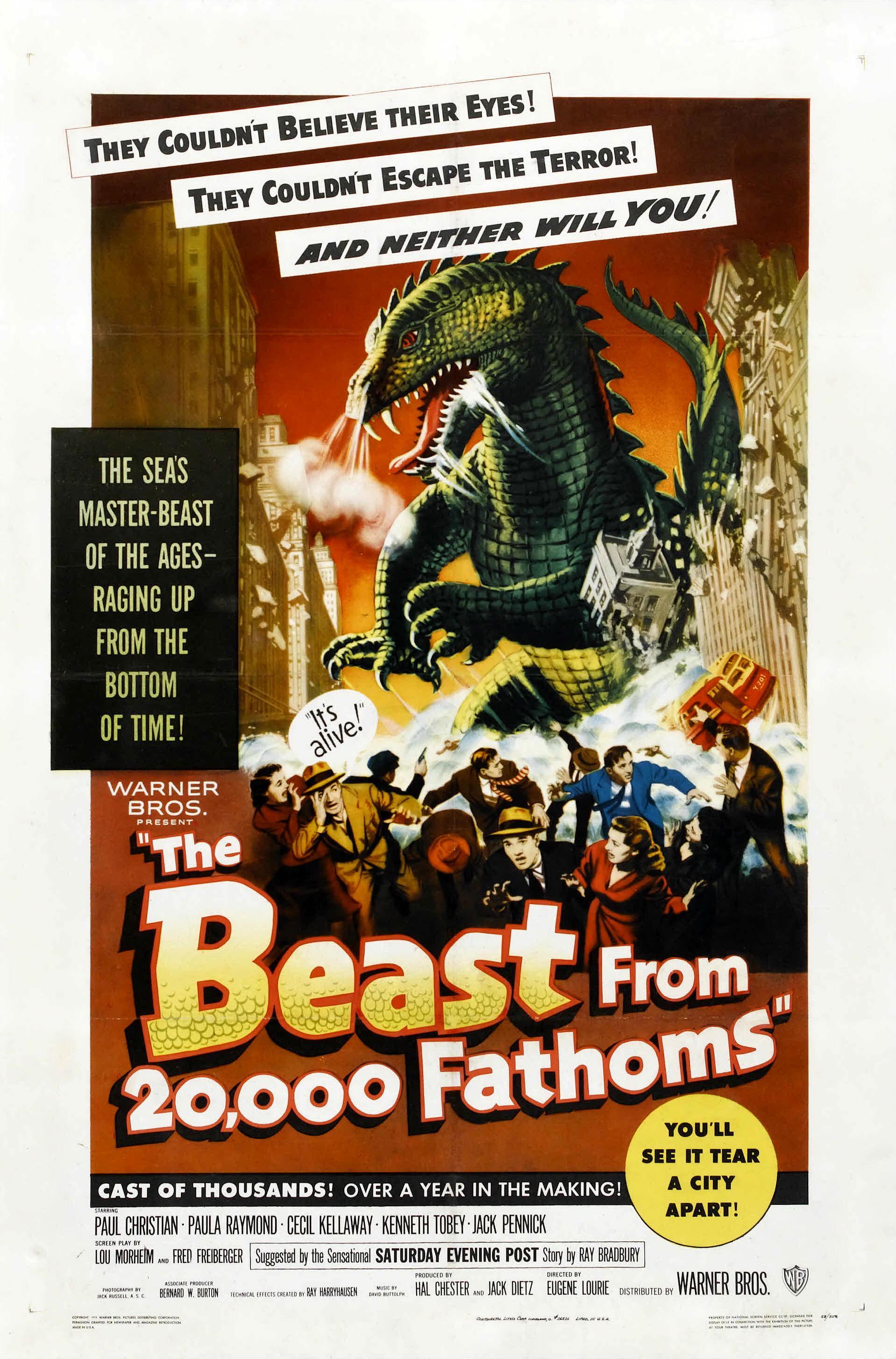 Постер фильма Чудовище с глубины 20000 морских саженей | Beast from 20,000 Fathoms