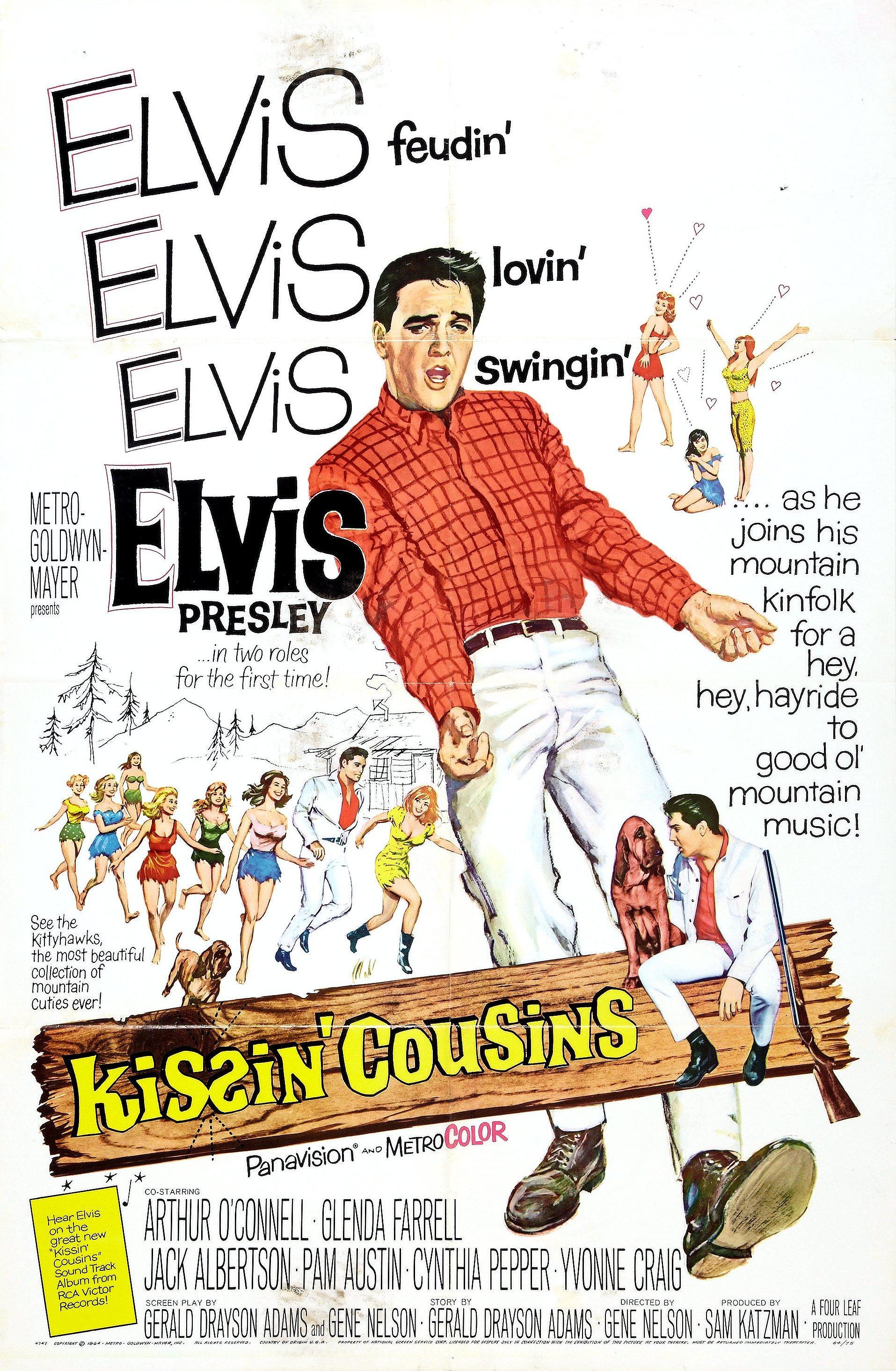 Постер фильма Целуя кузин | Kissin' Cousins