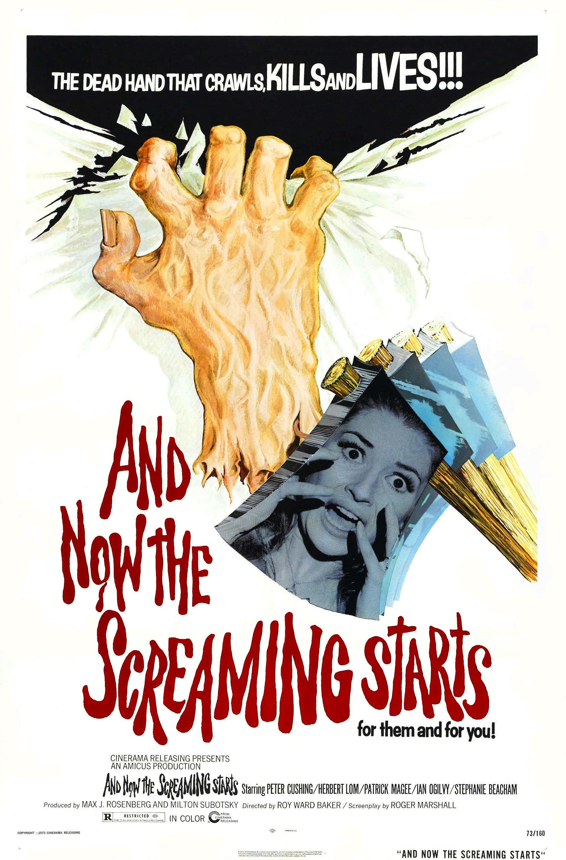 Постер фильма -- And Now the Screaming Starts!