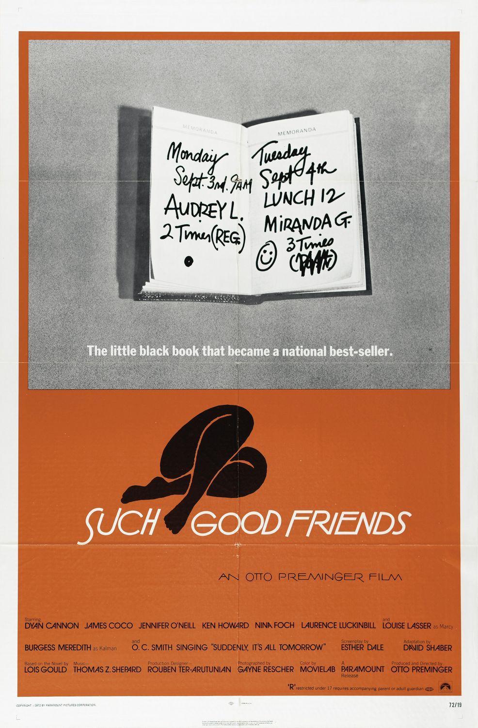 Постер фильма Такие хорошие друзья | Such Good Friends
