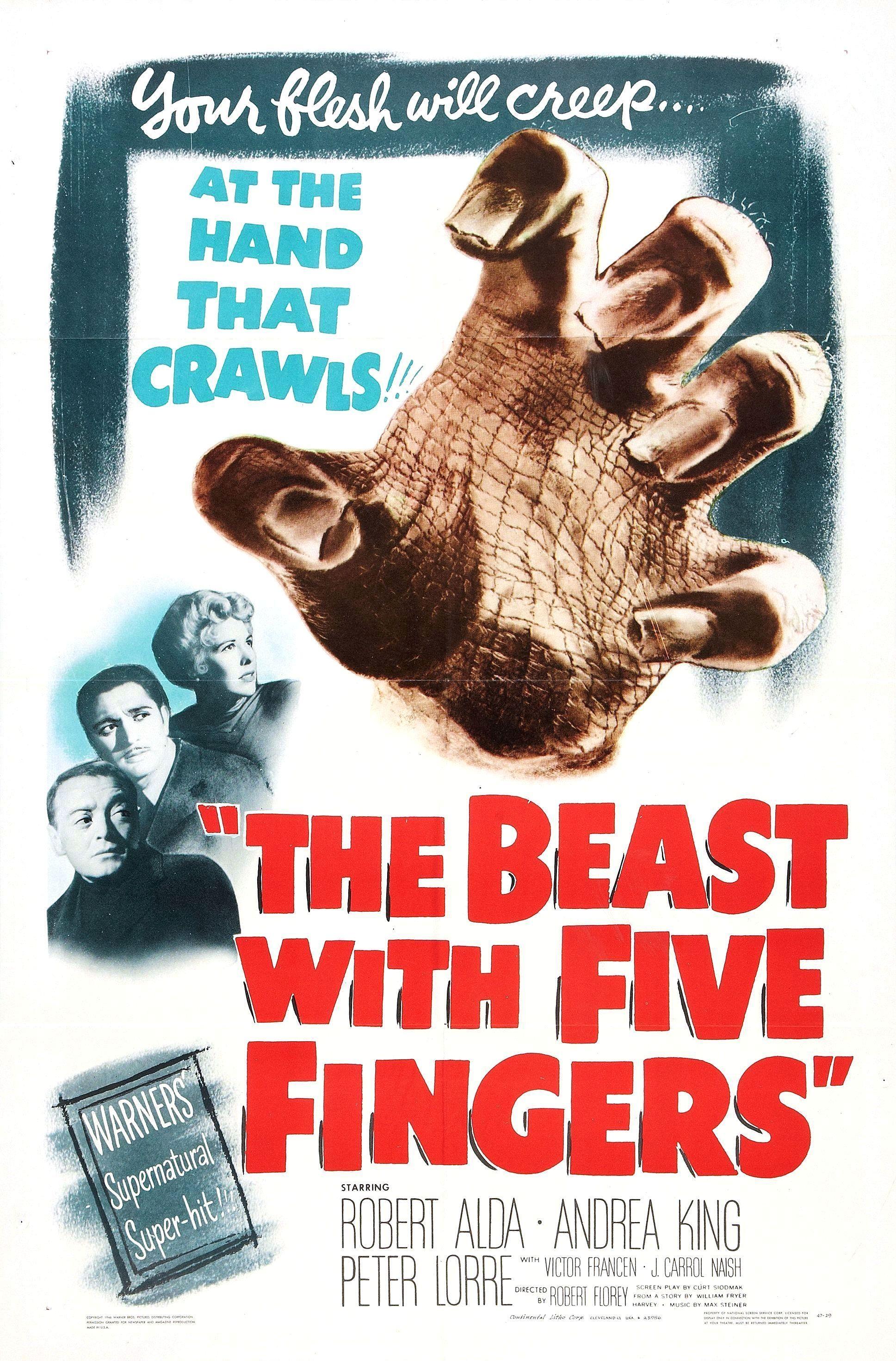 Постер фильма Чудовище с пятью пальцами | Beast with Five Fingers