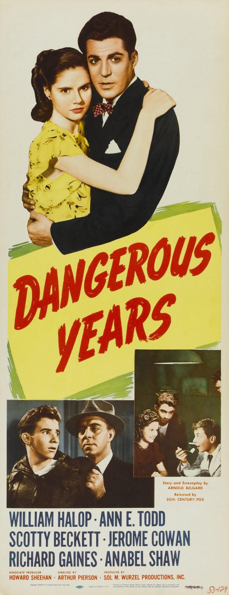 Постер фильма Опасные годы | Dangerous Years