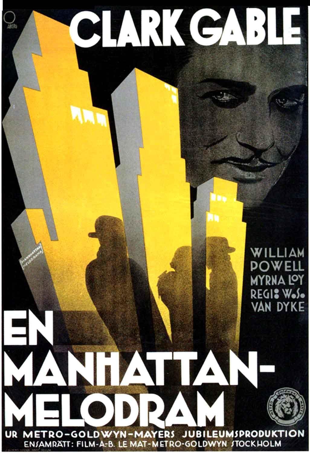 Постер фильма Манхэттенская мелодрама | Manhattan Melodrama