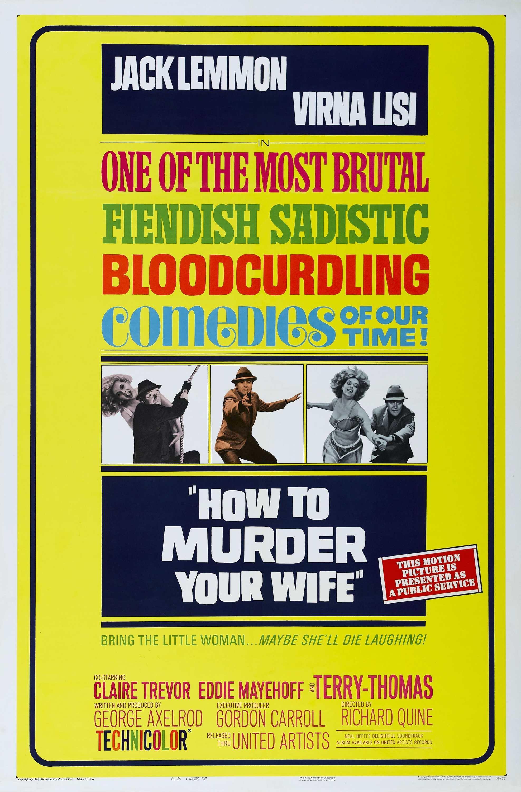 Постер фильма Как пришить свою женушку | How to Murder Your Wife