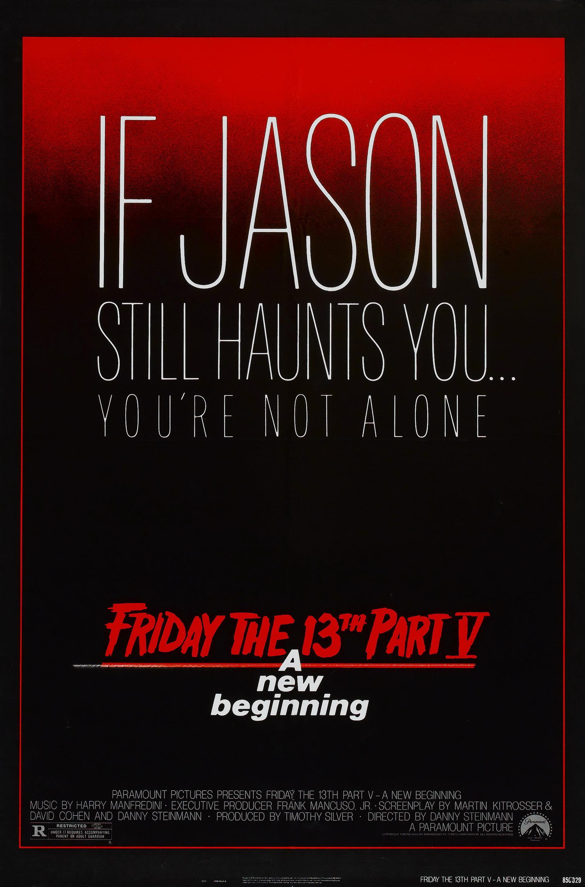 Постер фильма Пятница 13 - Часть 5: Новое начало | Friday the 13th: A New Beginning