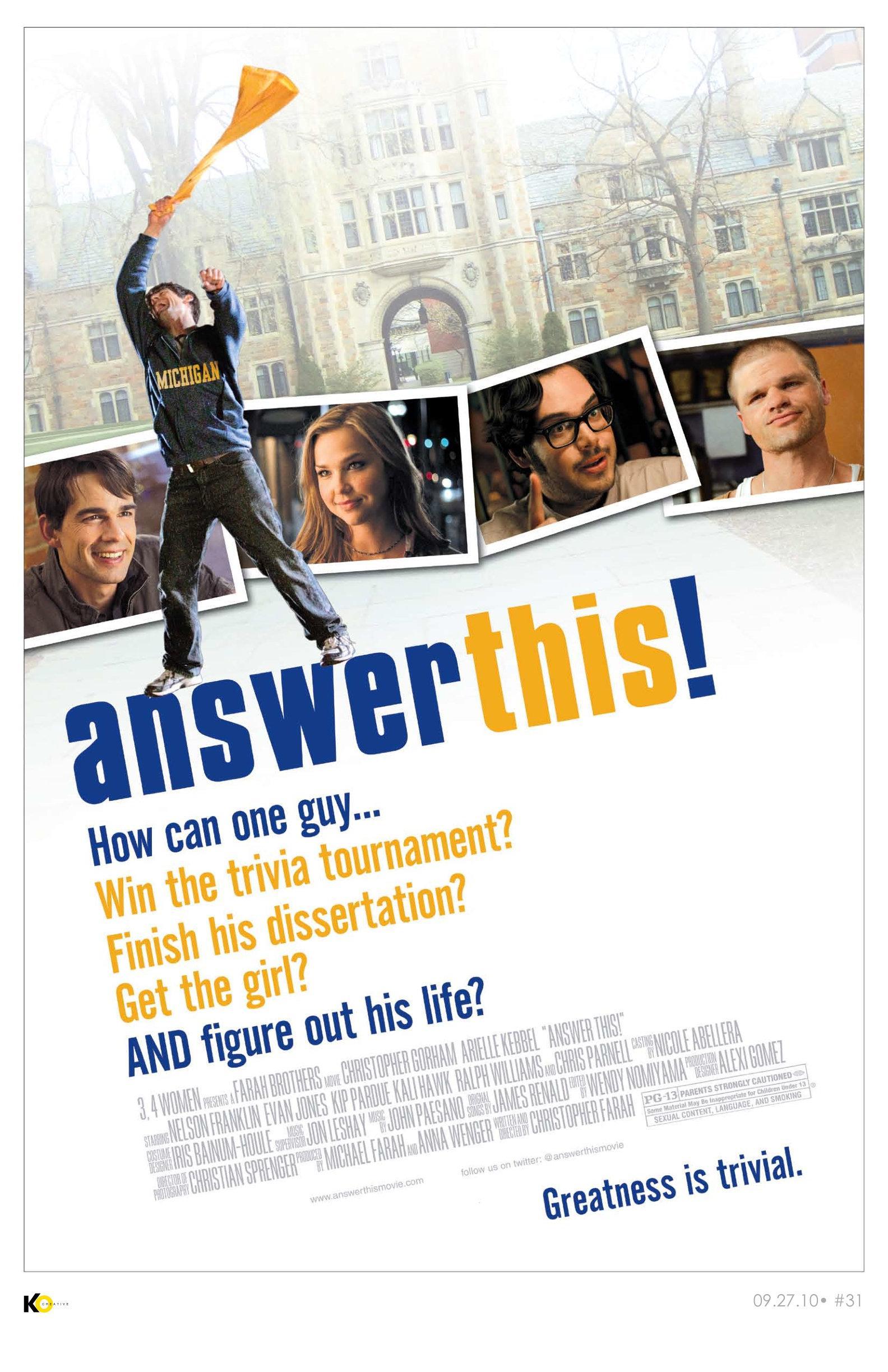 Постер фильма Дай-ка ответ! | Answer This!