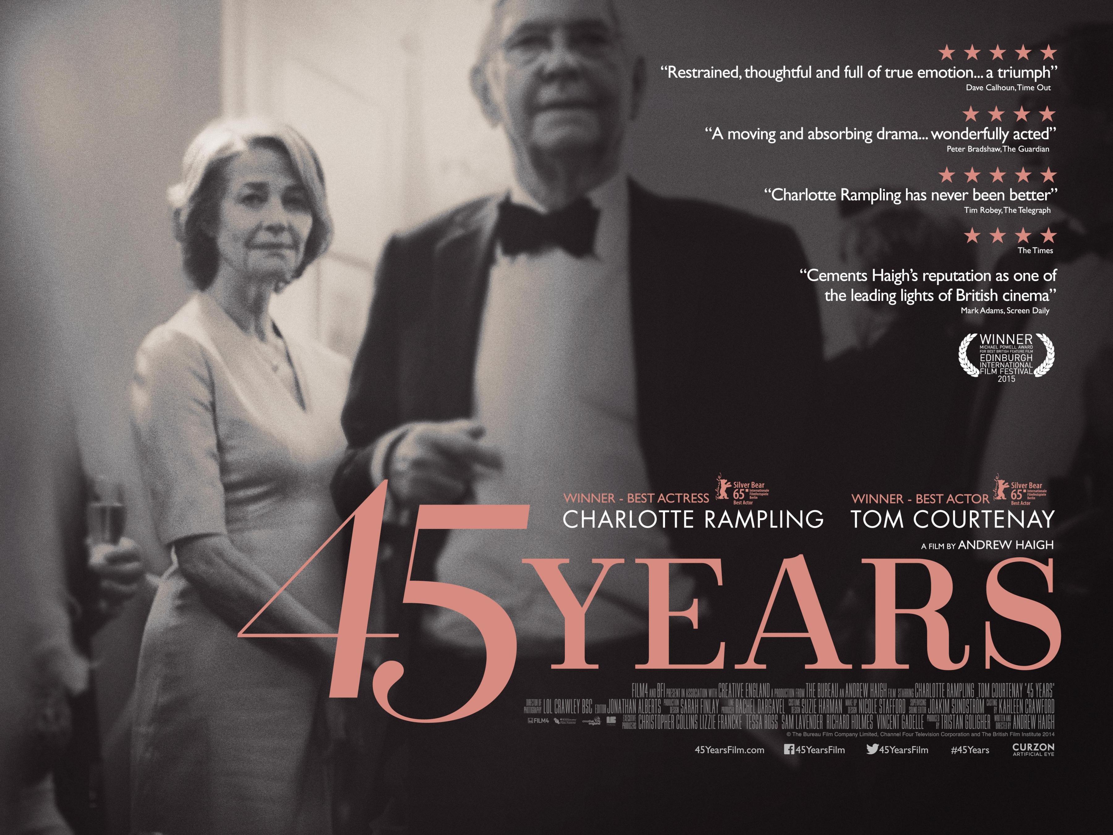 Never been better. 45 Лет фильм. 45 Фильм 2015. Винтажные афиши фильмов. 45 Лет (2015) обложка фильма.