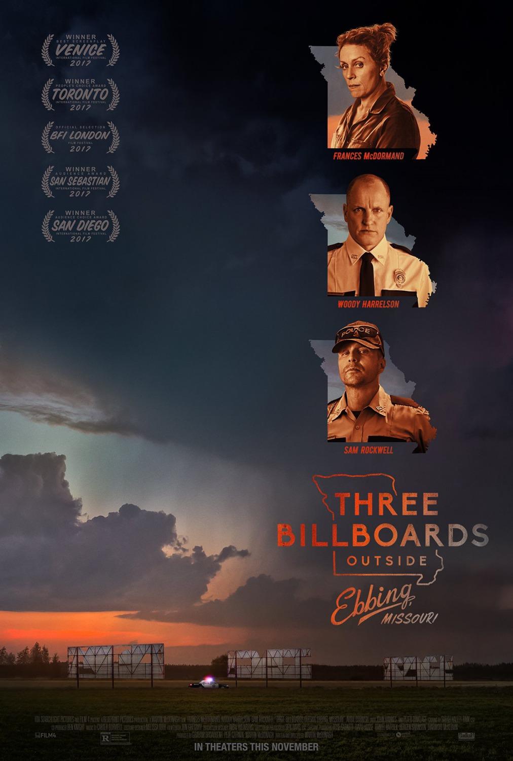 Постер фильма Три билборда на границе Эббинга, Миссури | Three Billboards Outside Ebbing, Missouri