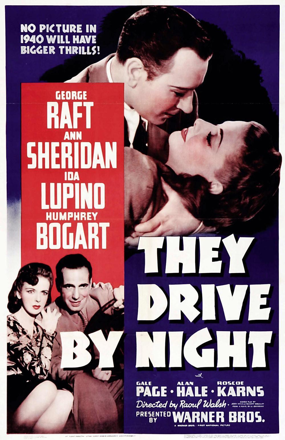 Постер фильма They Drive by Night