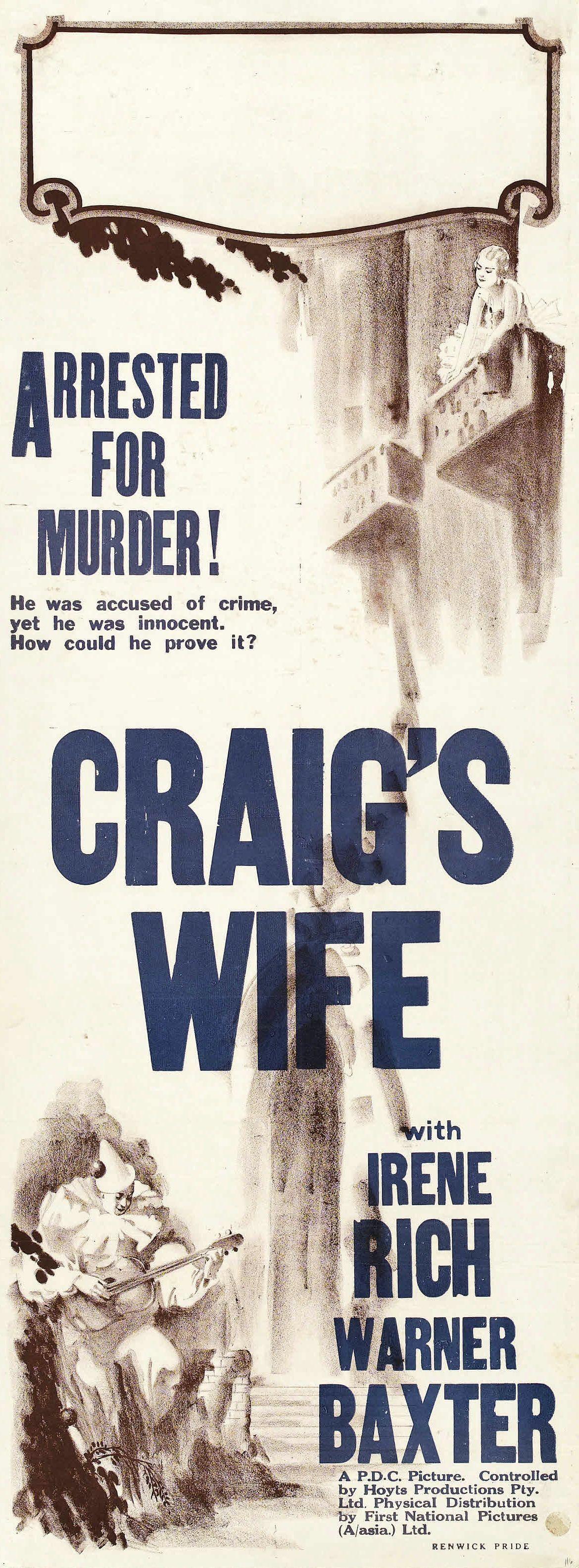 Постер фильма Craig's Wife