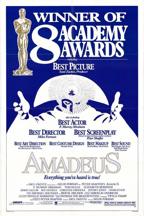 Постер фильма Амадей | Amadeus