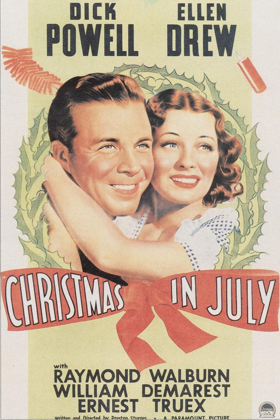 Постер фильма Christmas in July