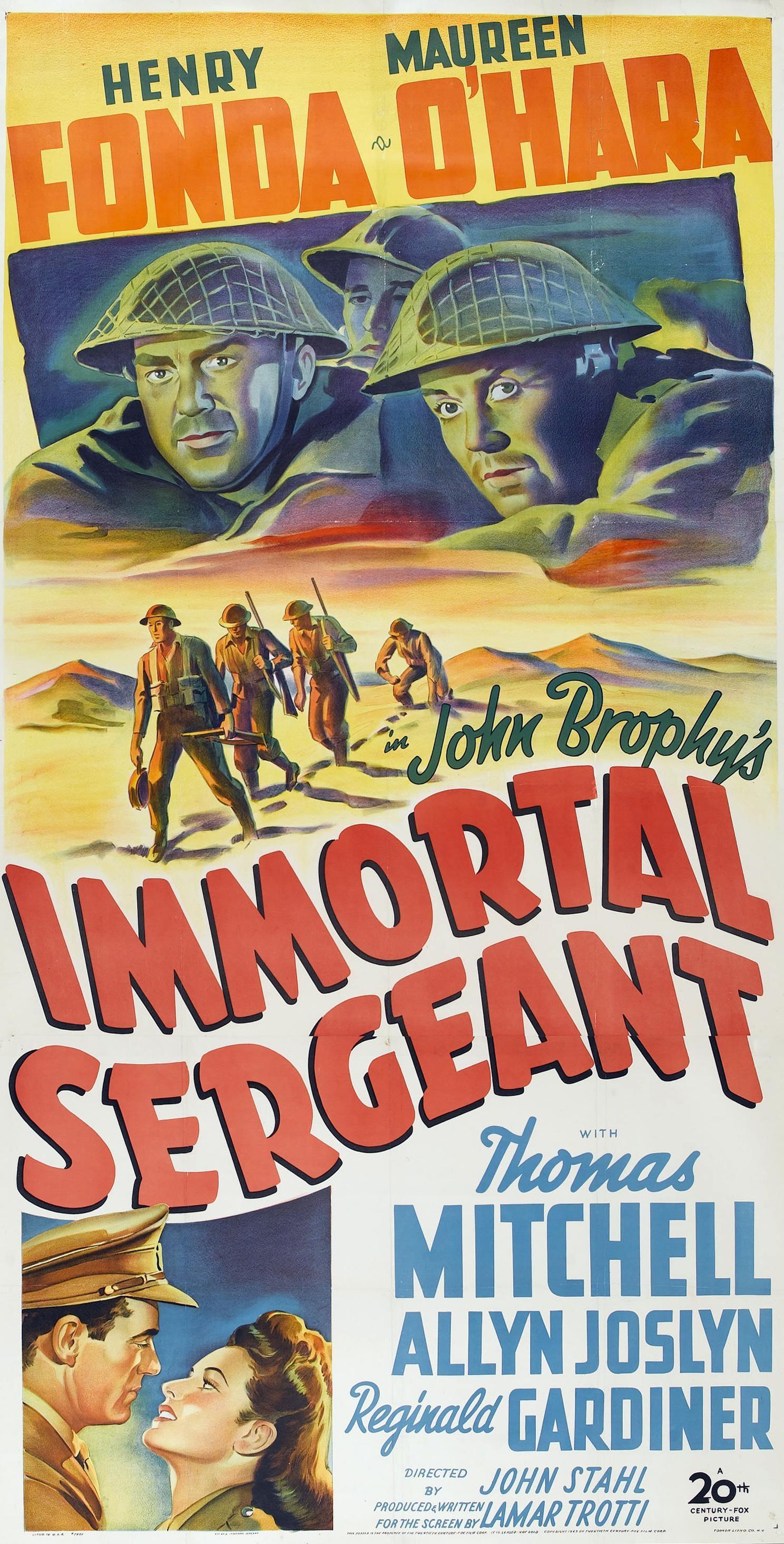 Постер фильма Immortal Sergeant