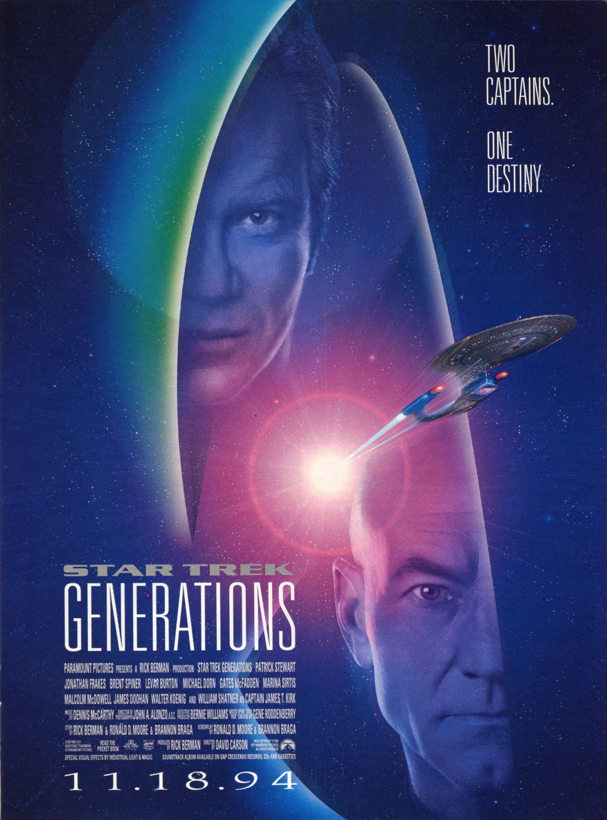 Постер фильма Звездный путь 7: Поколения | Star Trek: Generations
