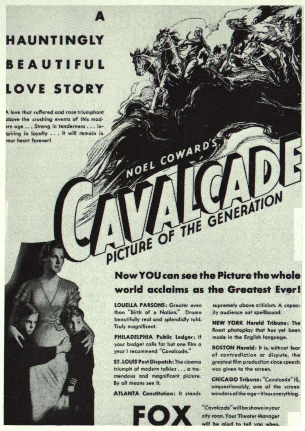 Постер фильма Кавалькада | Cavalcade