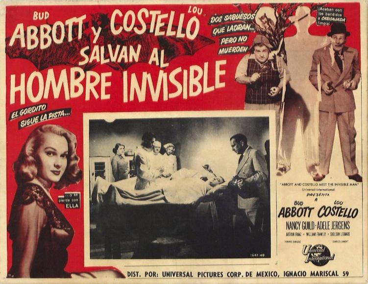 Постер фильма Abbott and Costello Meet the Invisible Man