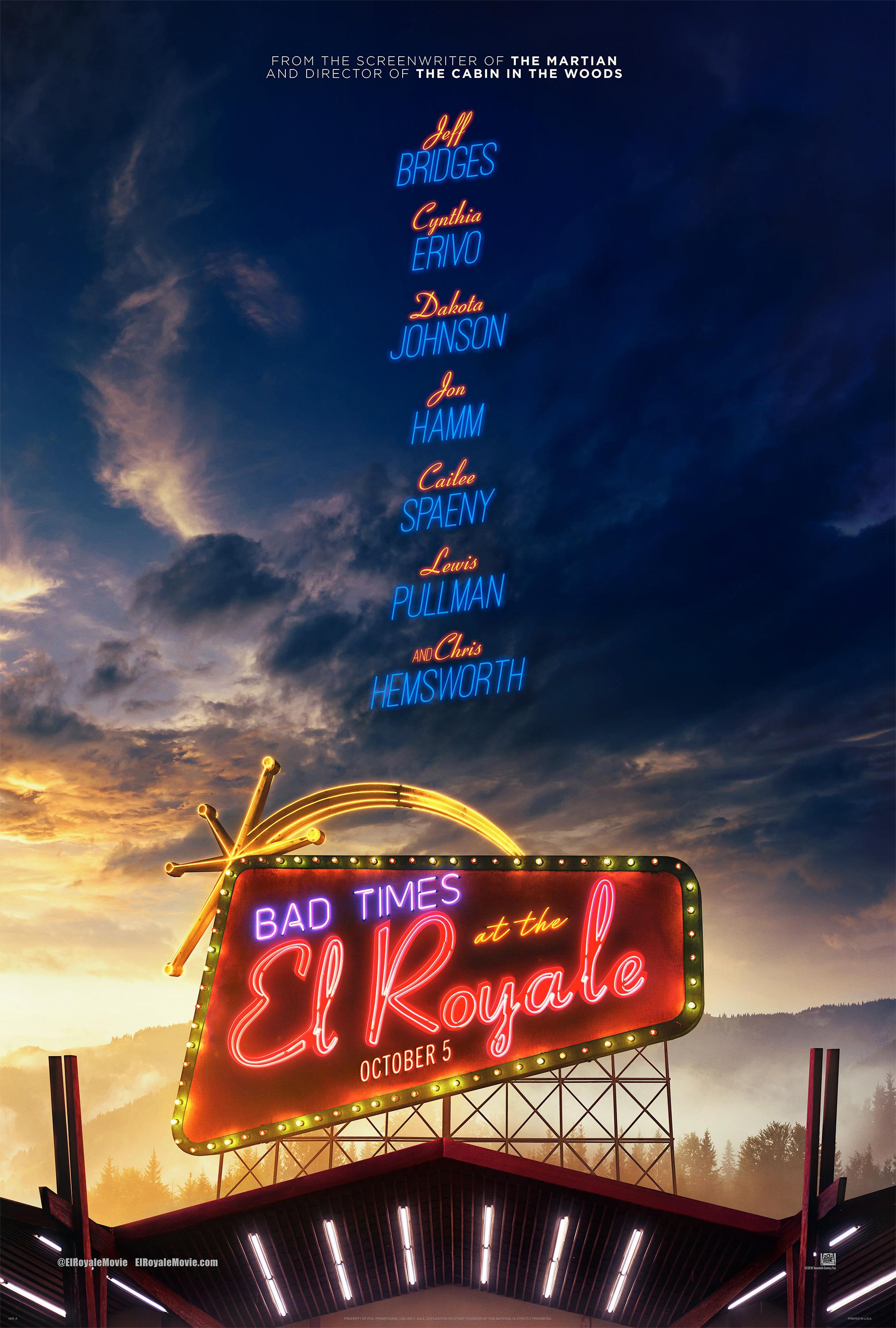 Постер фильма Ничего хорошего в отеле «Эль Рояль» | Bad Times at the El Royale 