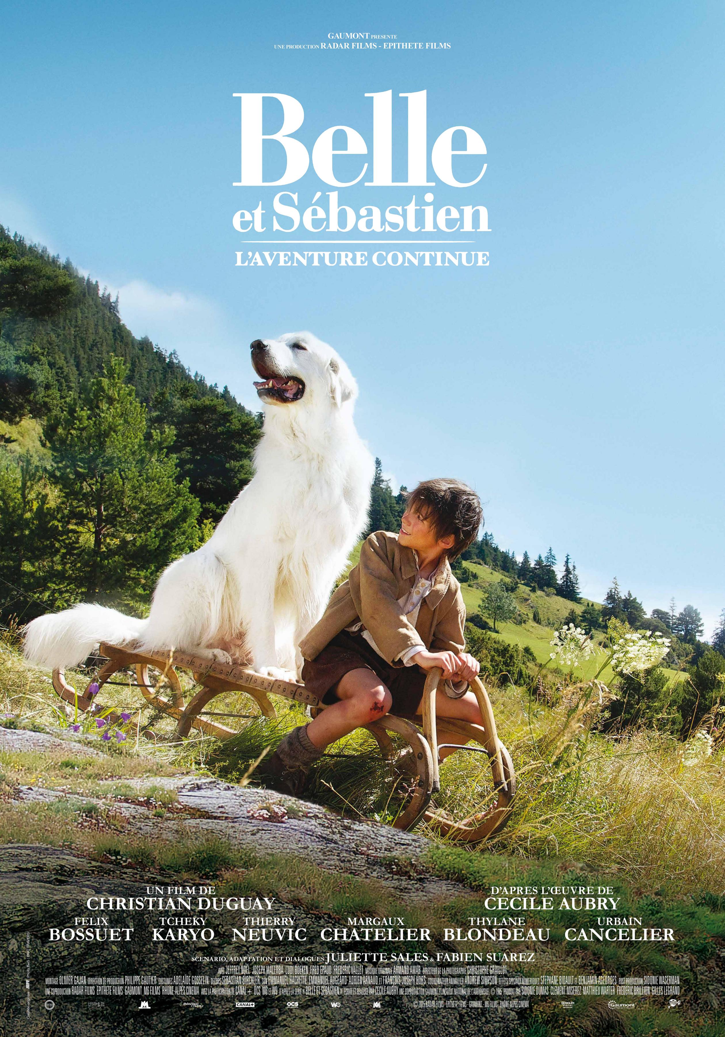 Постер фильма Белль и Себастьян: Приключения продолжаются | Belle et Sébastien, l'aventure continue
