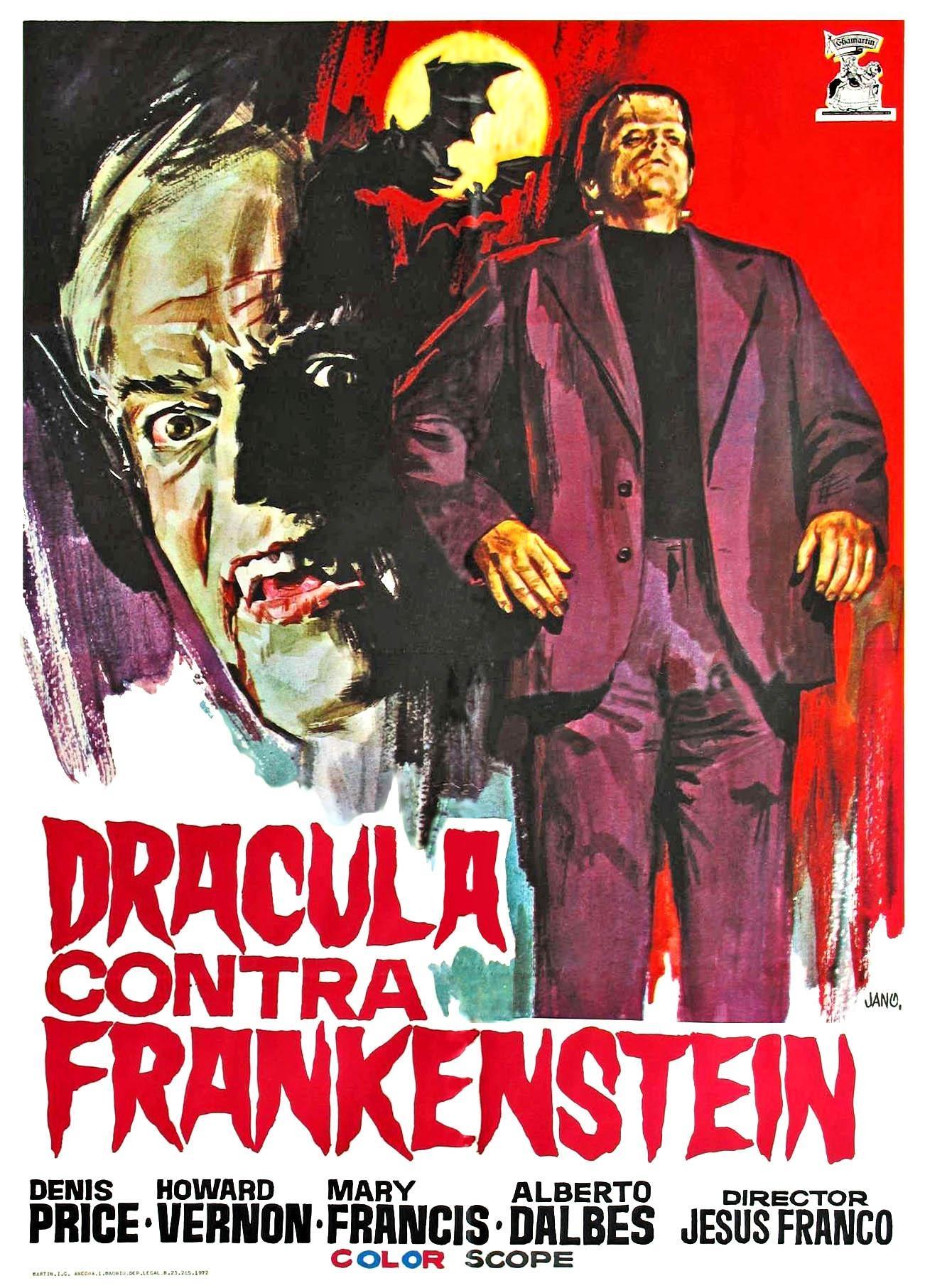 Постер фильма Drácula contra Frankenstein