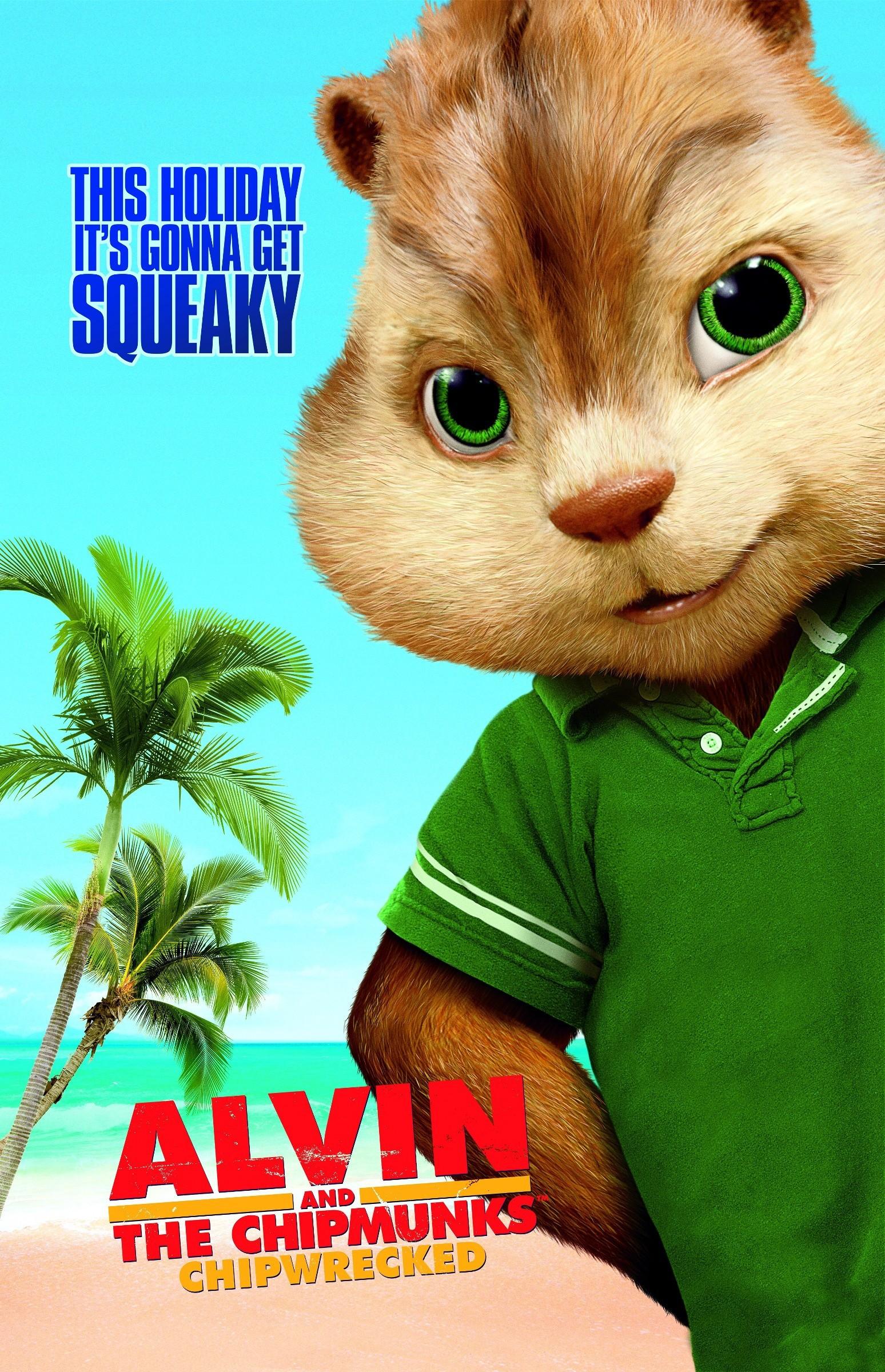 Постер фильма Элвин и Бурундуки 3 | Alvin and the Chipmunks: Chipwrecked