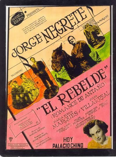 Постер фильма rebelde (Romance de antaño)