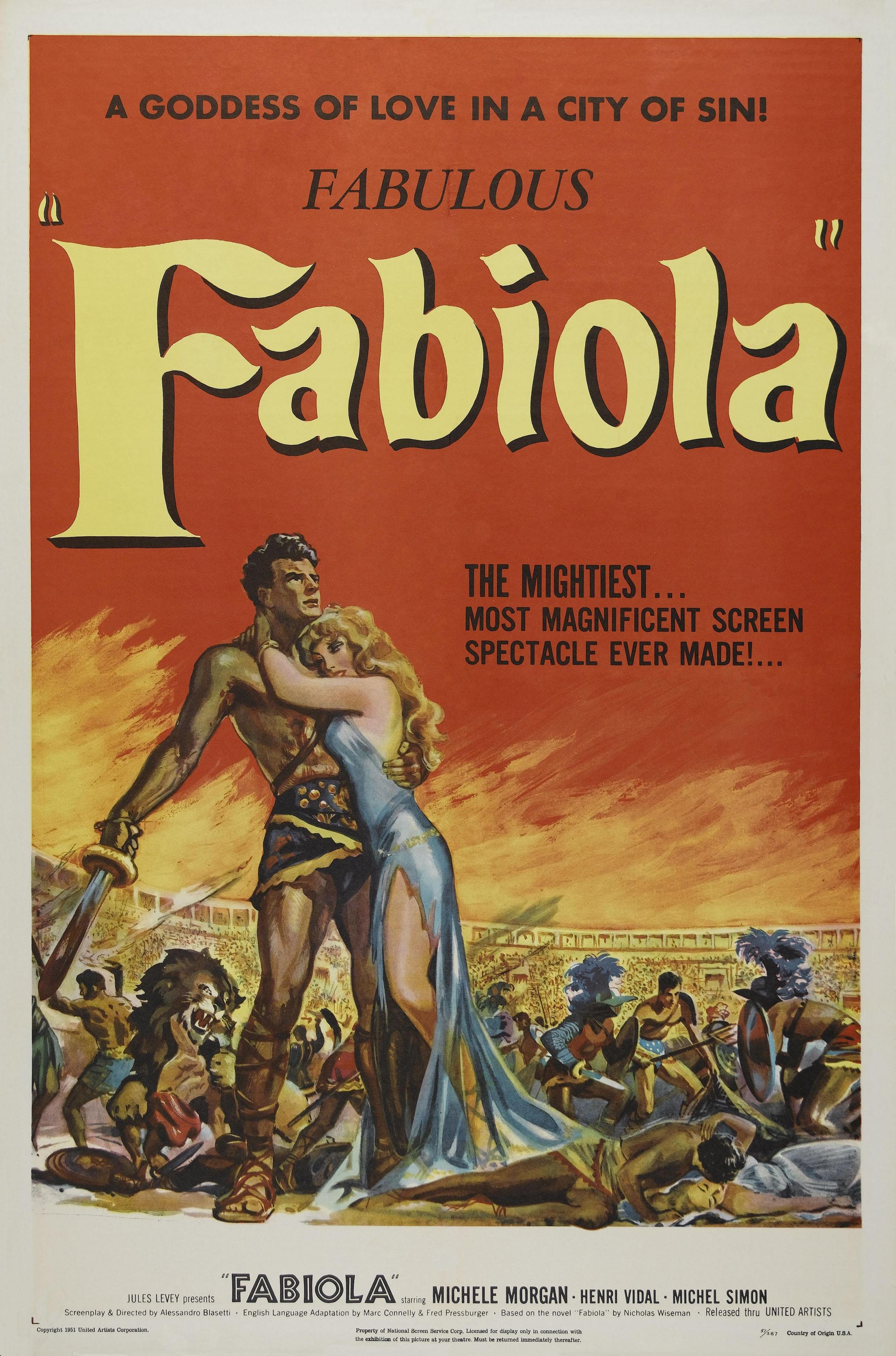 Постер фильма Фабиола | Fabiola