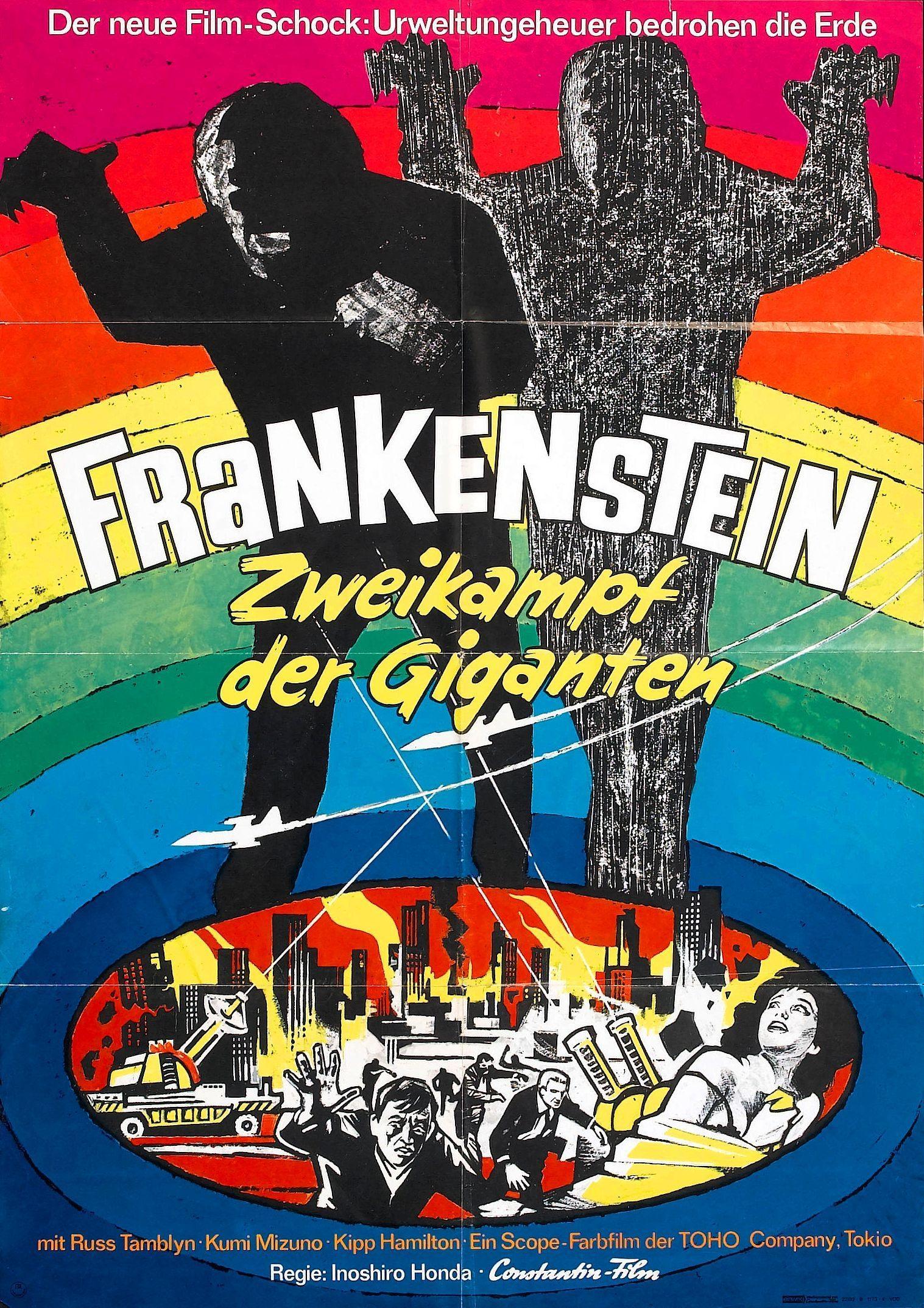 Постер фильма Чудовища Франкенштейна: Санда против Гайры | Furankenshutain no kaijû: Sanda tai Gaira