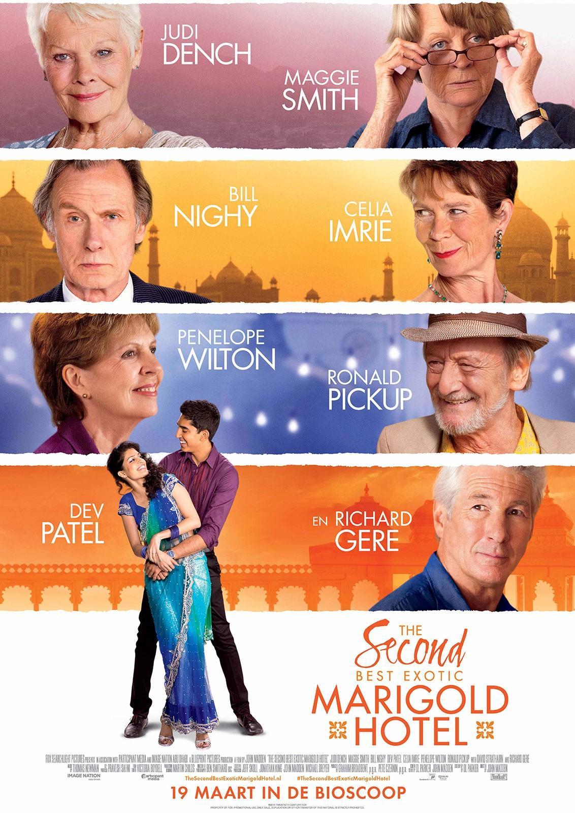 Постер фильма Отель «Мэриголд». Заселение продолжается | Second Best Exotic Marigold Hotel