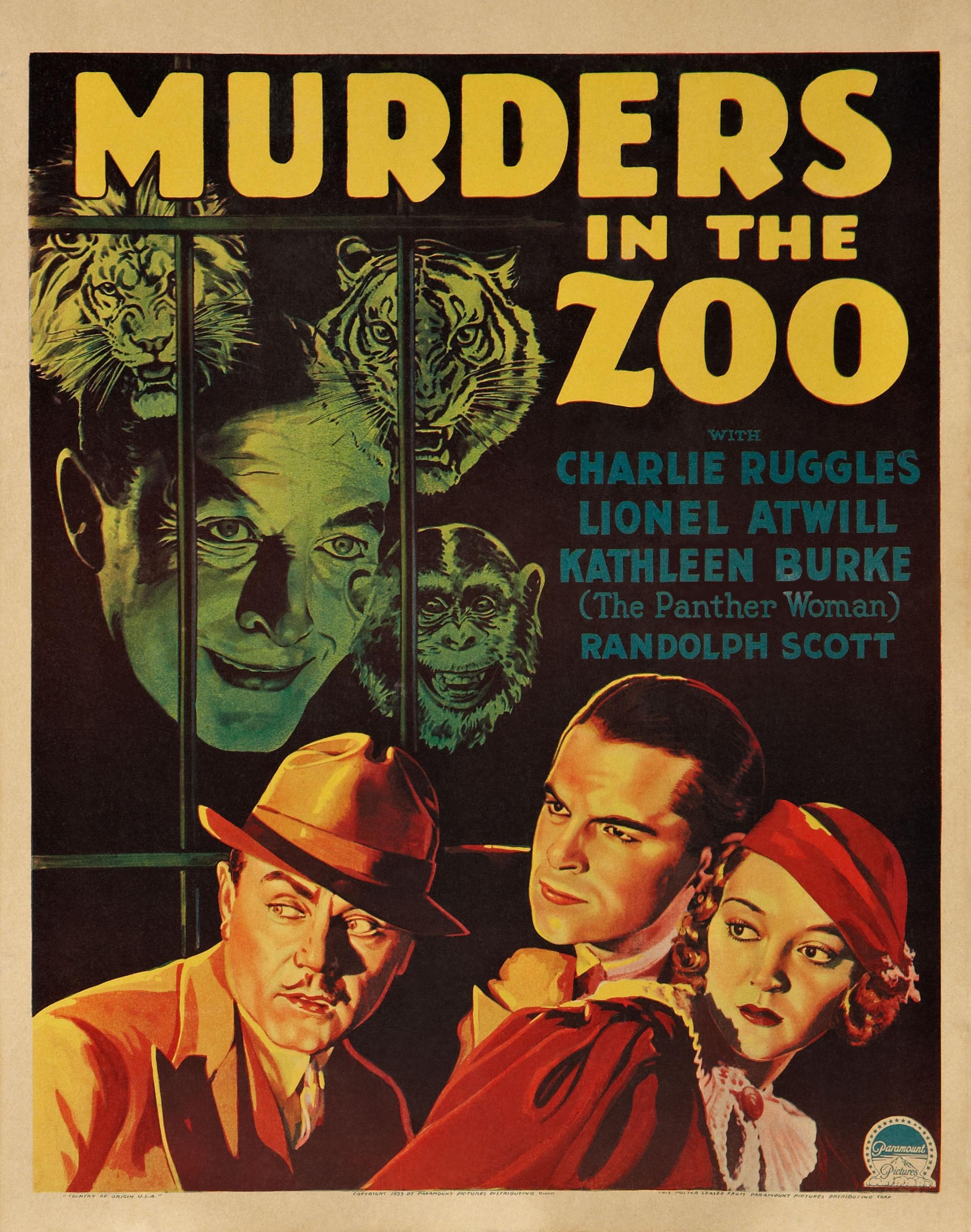 Постер фильма Murders in the Zoo