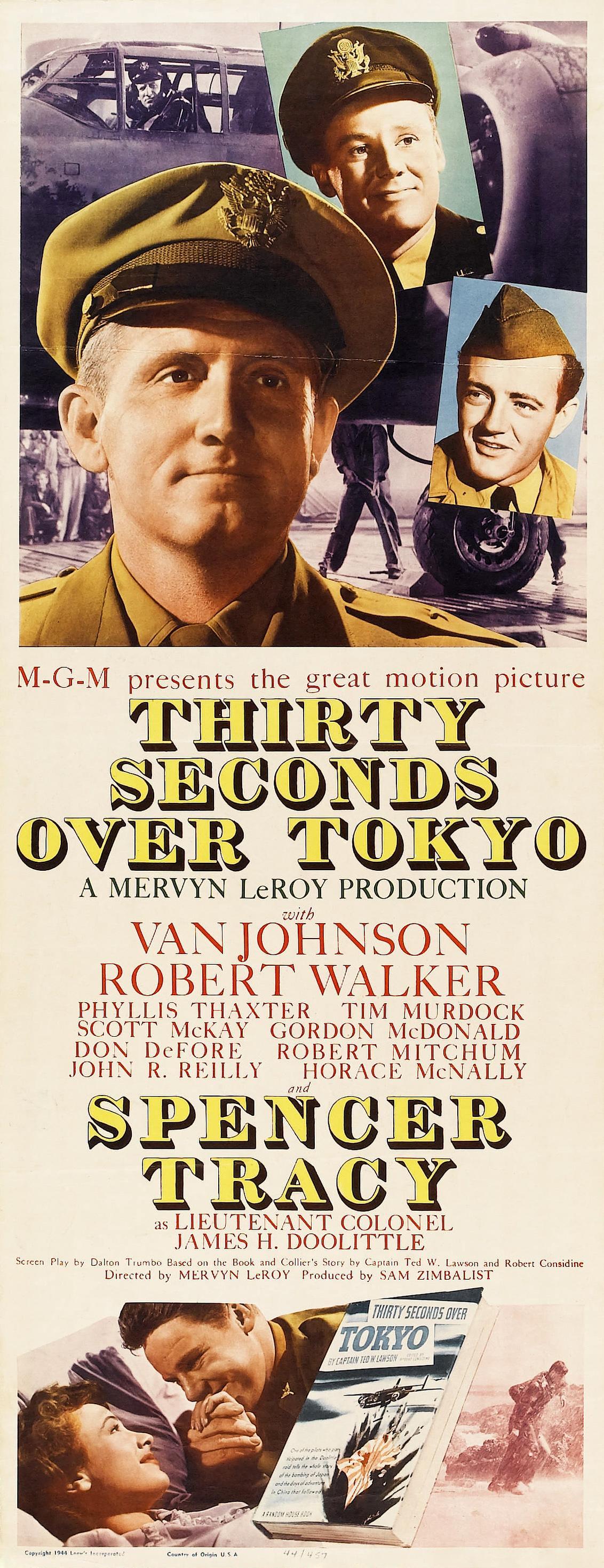 Постер фильма Тридцать секунд над Токио | Thirty Seconds Over Tokyo