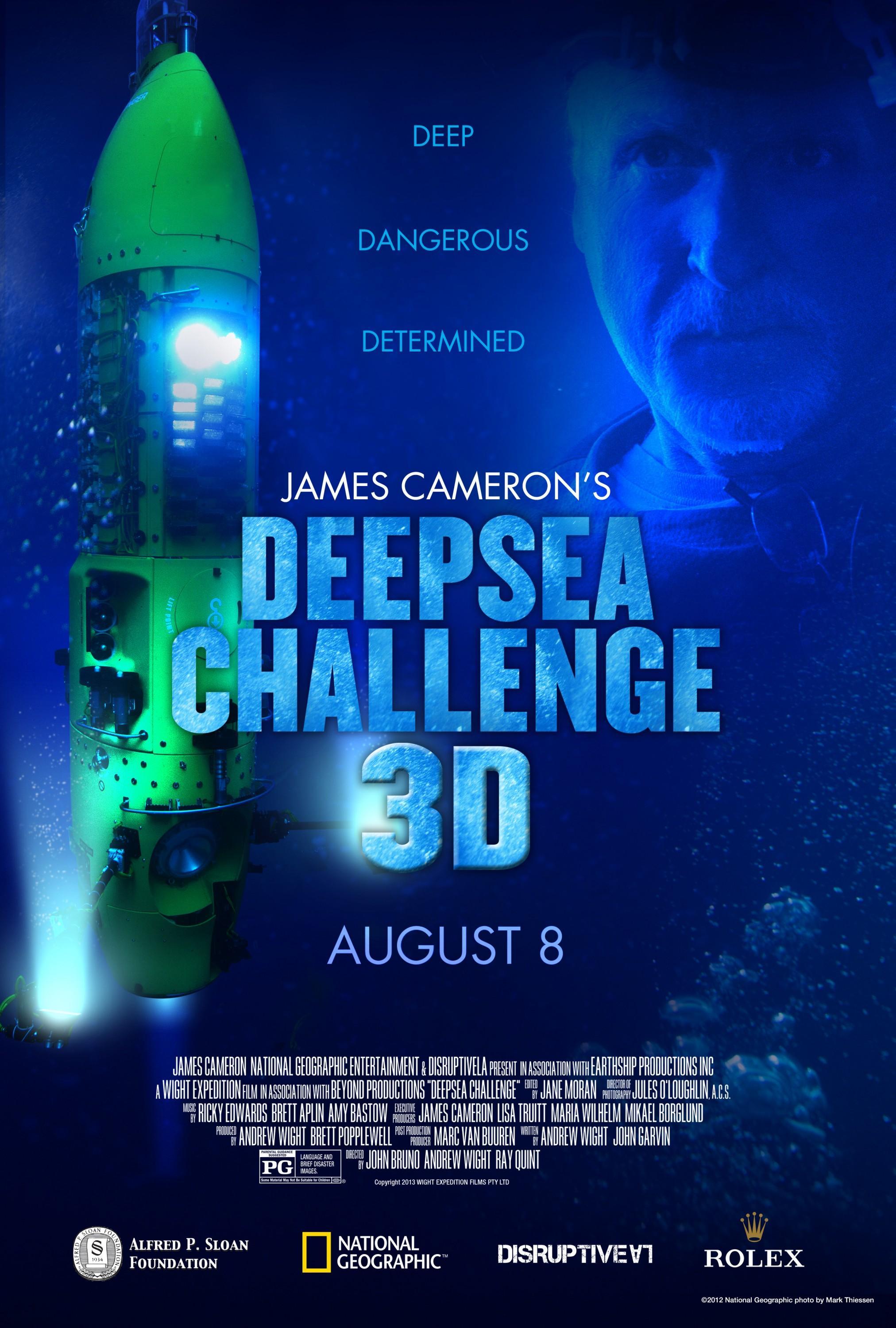 Постер фильма Вызов бездне 3D | Deepsea Challenge 3D
