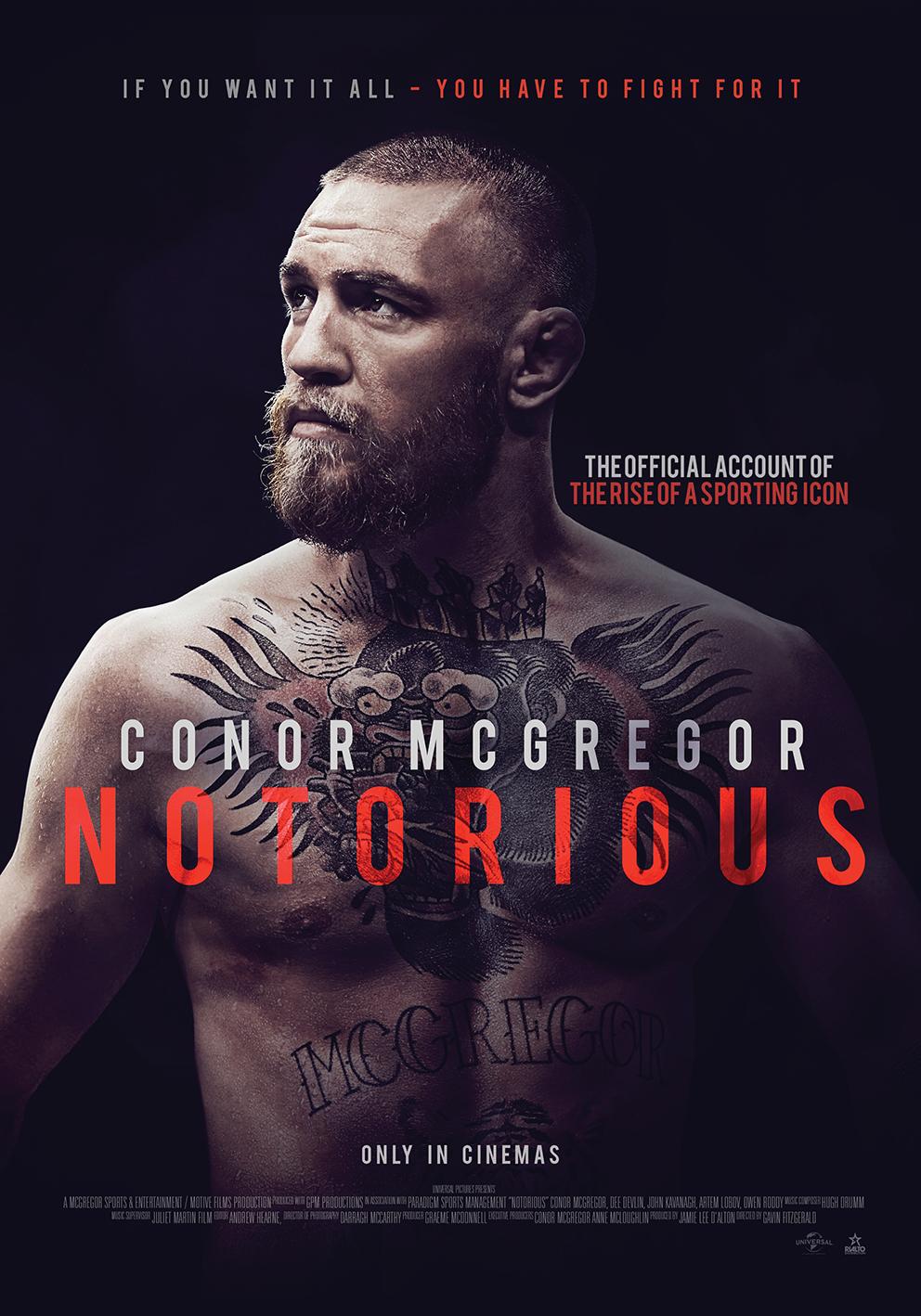 Постер фильма Conor McGregor: Notorious 