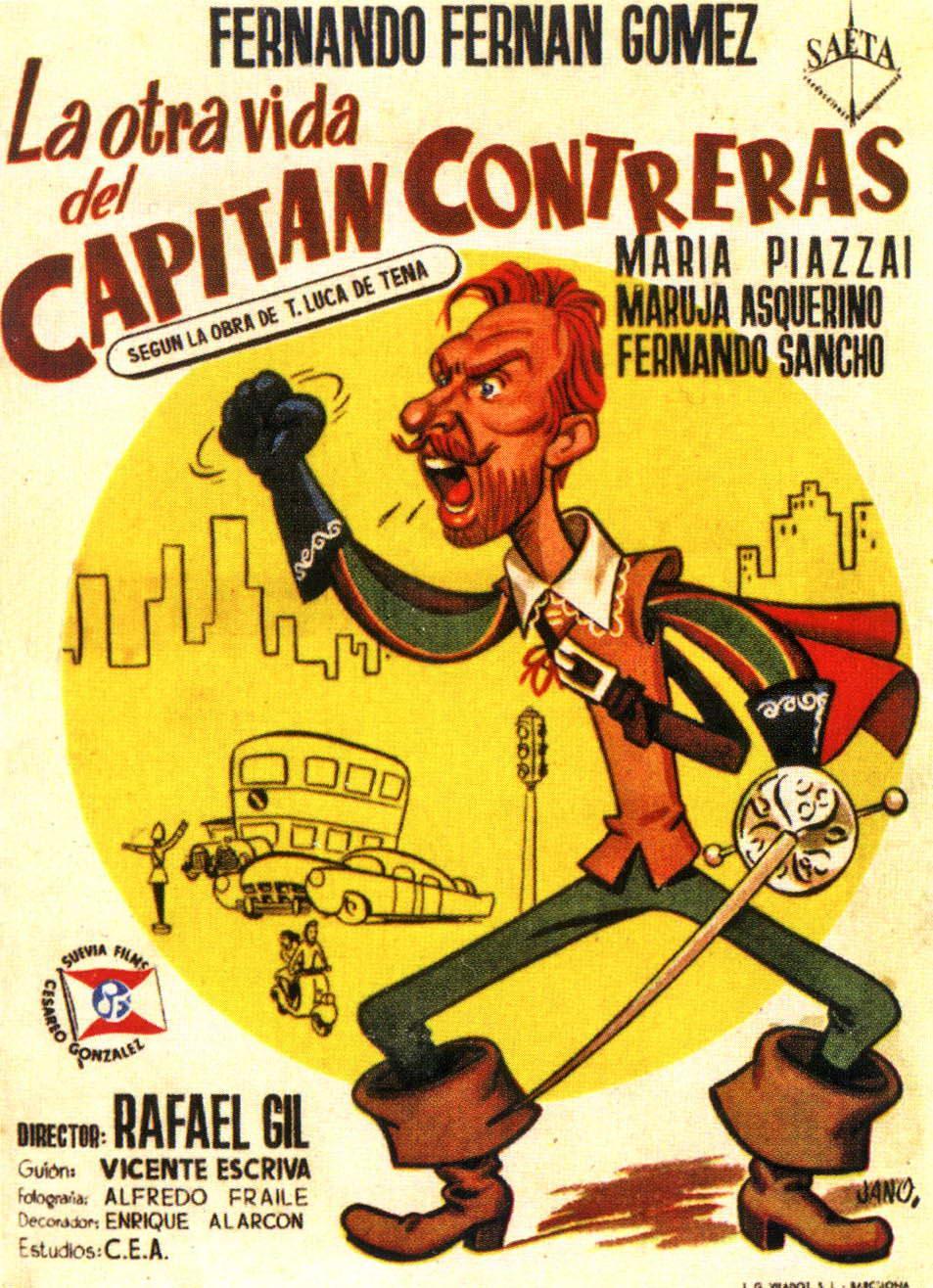 Постер фильма otra vida del capitán Contreras