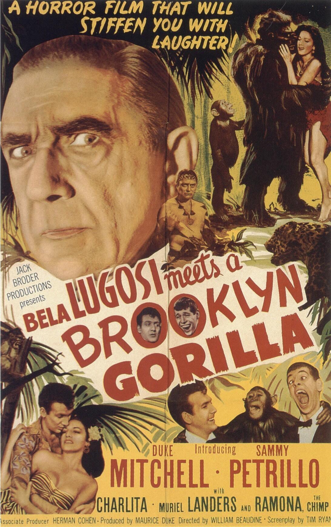 Постер фильма Бела Лугоши знакомится с бруклинской гориллой | Bela Lugosi Meets a Brooklyn Gorilla