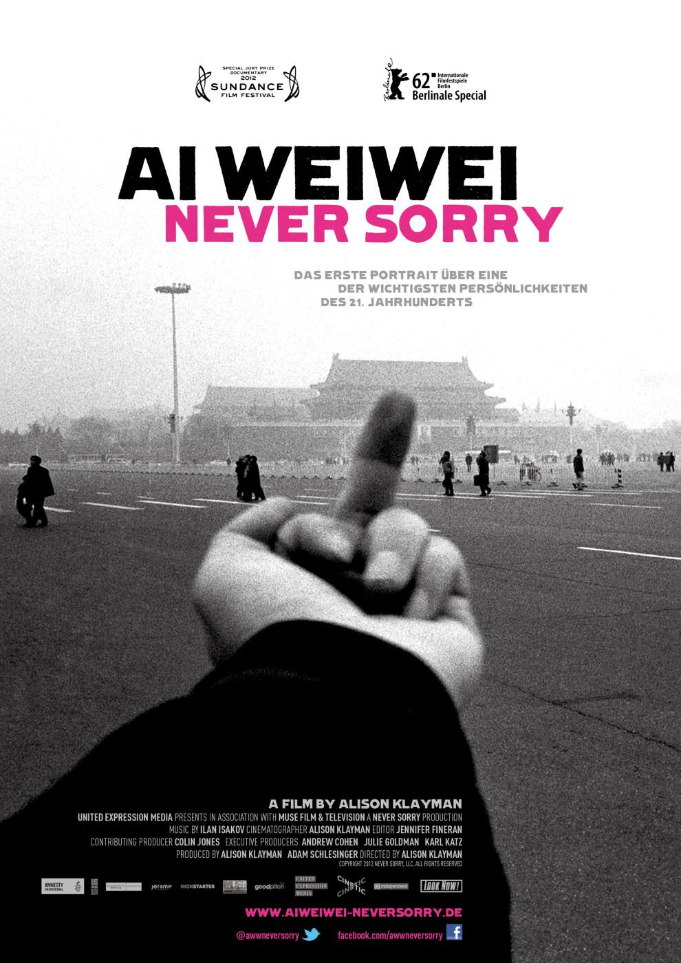 Постер фильма Ай Вэйвэй: Никогда не извиняйся | Ai Weiwei: Never Sorry