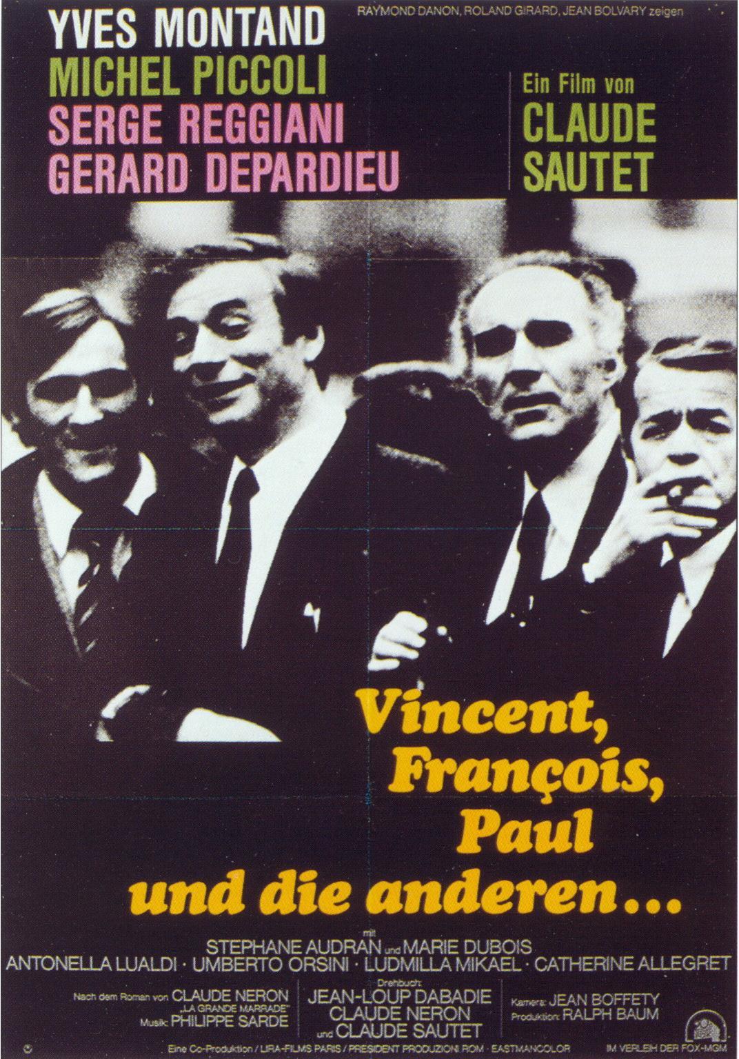 Постер фильма Винсент, Франсуа, Поль и другие | Vincent, François, Paul... et les autres