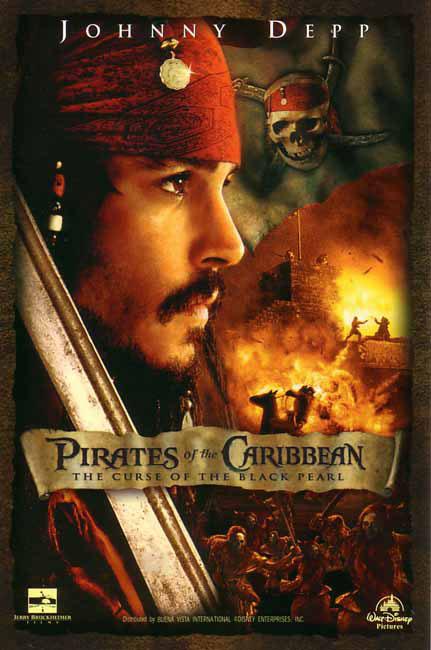 Постер фильма Пираты Карибского моря: Проклятие черной жемчужины | Pirates of the Caribbean: The Curse of the Black Pearl
