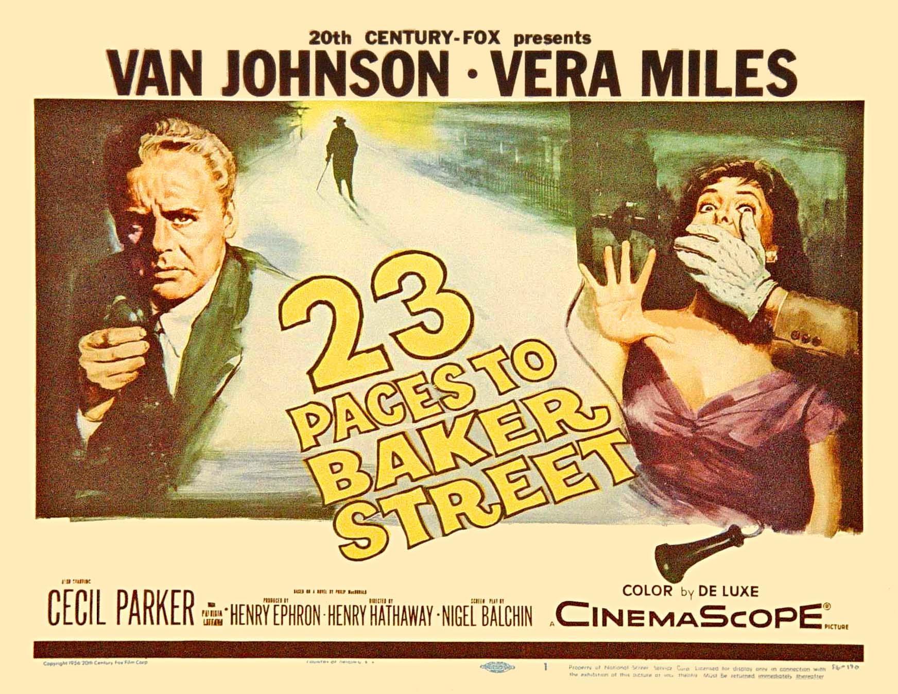 Постер фильма 23 шага по Бейкер-стрит | 23 Paces to Baker Street