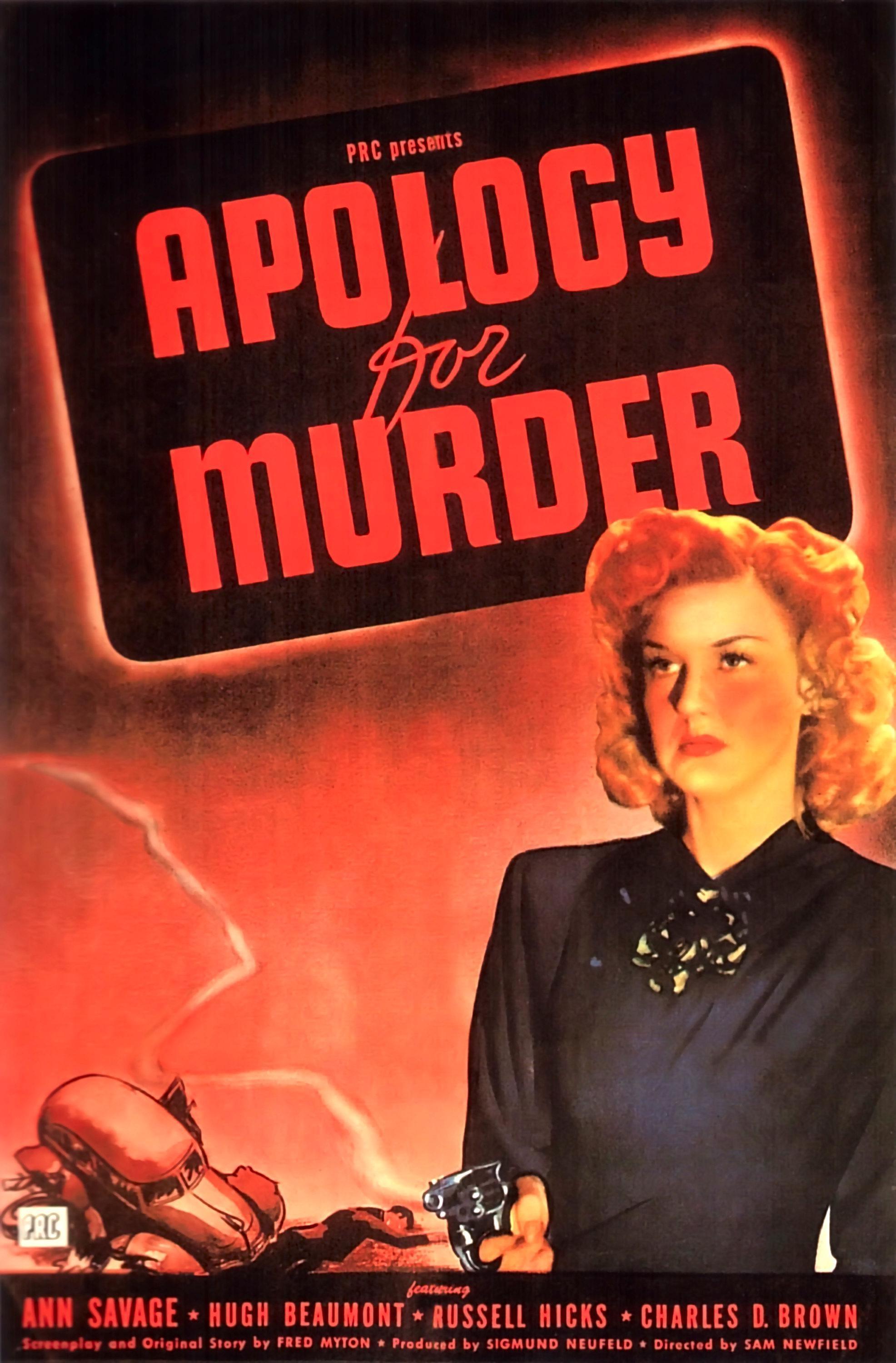 Постер фильма Apology for Murder