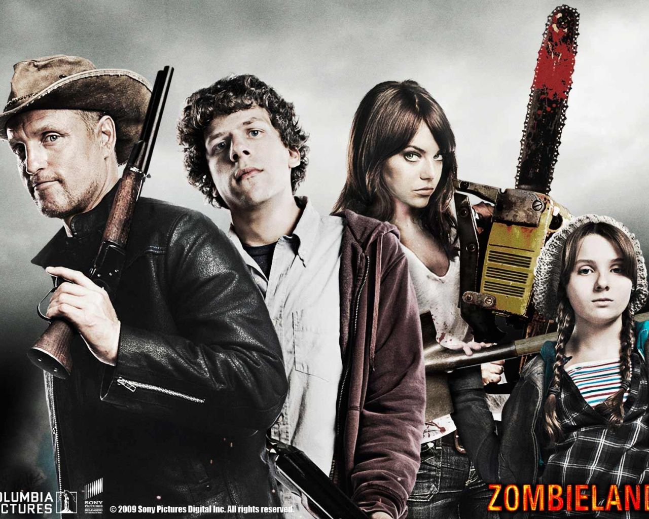 Фильм Добро пожаловать в Zомбилэнд | Zombieland - лучшие обои для рабочего стола