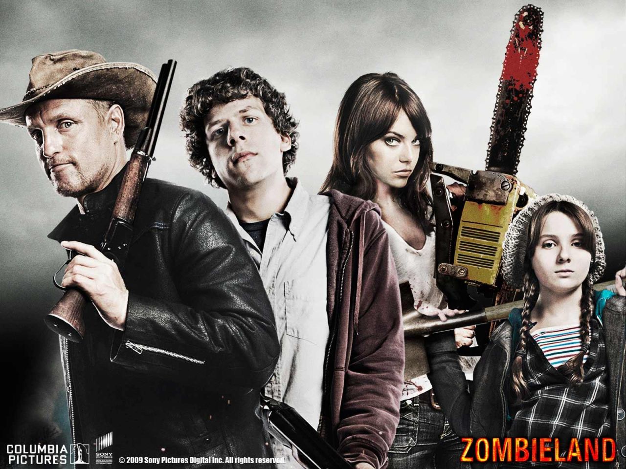 Фильм Добро пожаловать в Zомбилэнд | Zombieland - лучшие обои для рабочего стола