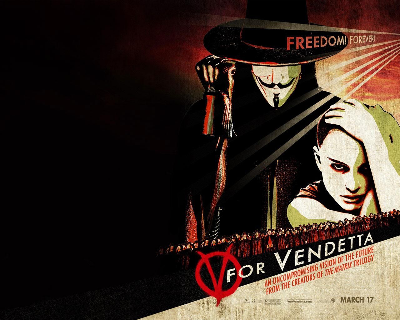 Фильм «V» значит Вендетта | V for Vendetta - лучшие обои для рабочего стола