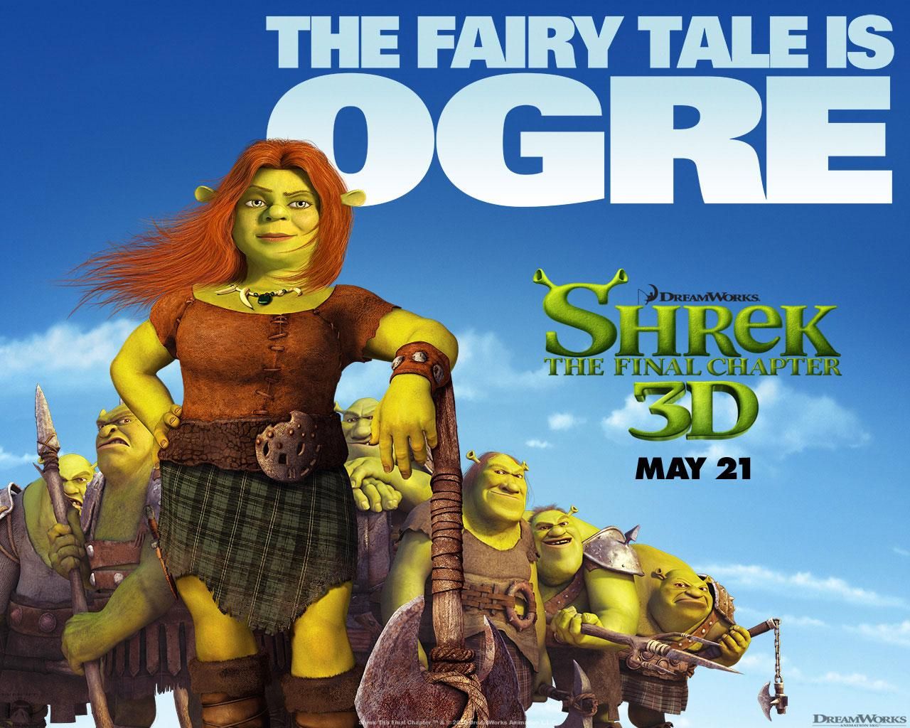 Фильм Шрэк навсегда | Shrek Forever After - лучшие обои для рабочего стола