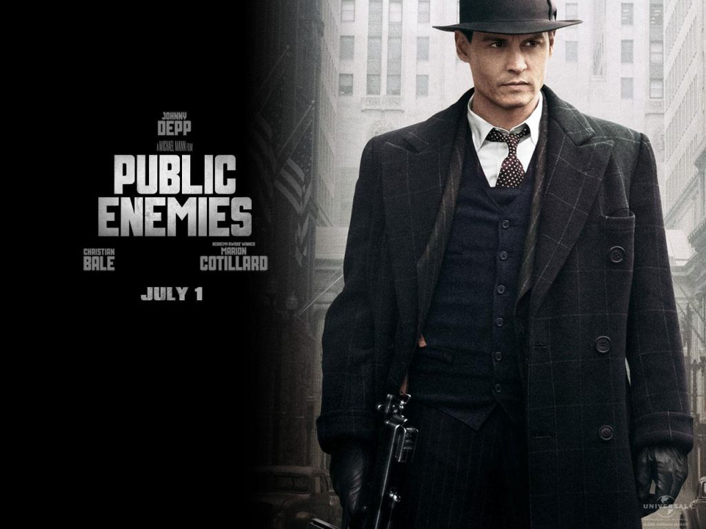 Обои 1024 на 768 к фильму Джонни Д. | Public Enemies #9967 | KINOMANIA.RU