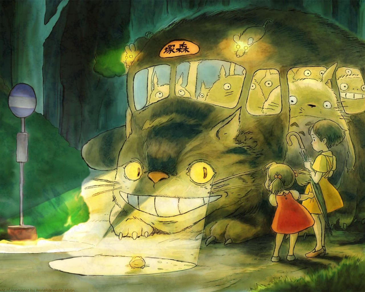 Фильм Мой сосед Тоторо | Tonari no Totoro - лучшие обои для рабочего стола