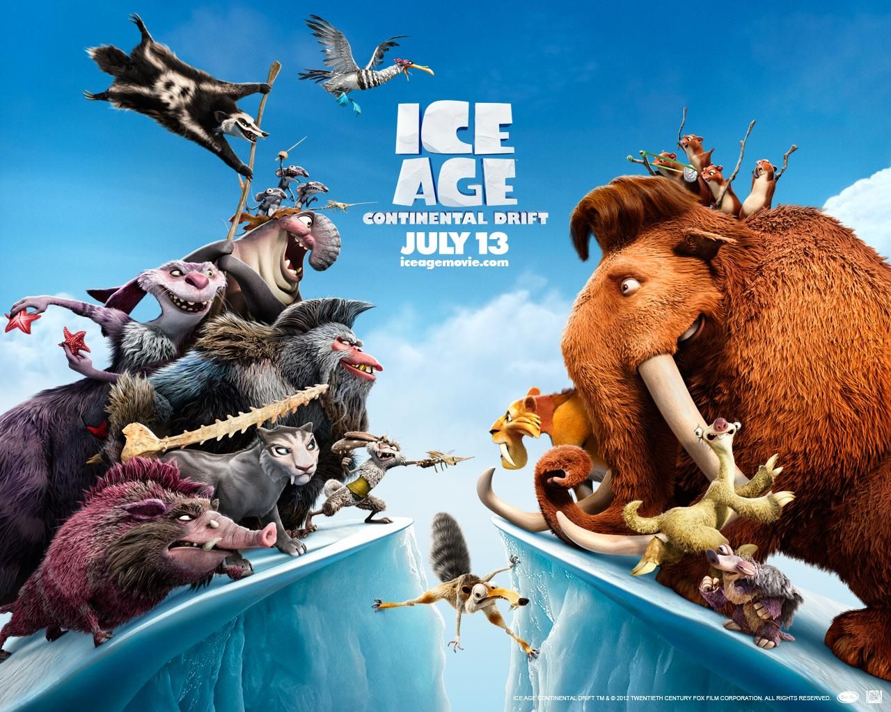 Фильм Ледниковый период 4: Континентальный дрейф | Ice Age: Continental Drift - лучшие обои для рабочего стола