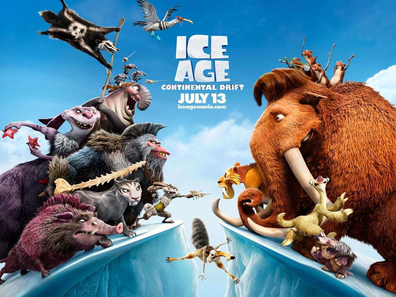 Фильм Ледниковый период 4: Континентальный дрейф | Ice Age: Continental Drift - лучшие обои для рабочего стола