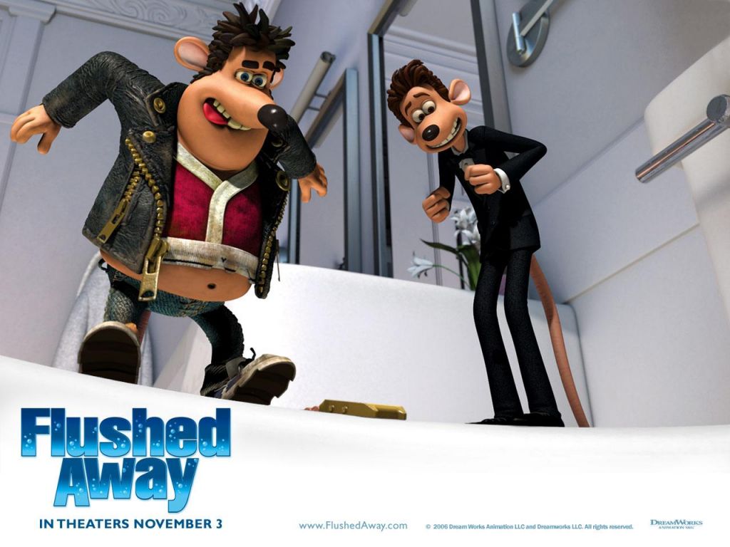 Обои 1024 на 768 к фильму Смывайся | Flushed Away #3677 | KINOMANIA.RU